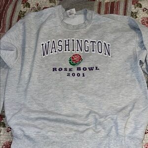 University Washington Huskies 2001 Rose bowl sweatshirt Y2k large